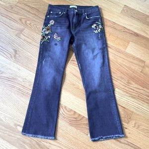 Zara Embroidered Jeans